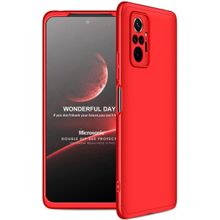 Microsonic Xiaomi Redmi Note 10 Pro Max Double Dip 360 Protective Kırmızı Cep Telefonu Kılıfı