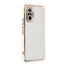 Microsonic Xiaomi Redmi Note 10 Pro Olive Plated Beyaz Cep Telefonu Kılıfı