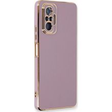 Microsonic Xiaomi Redmi Note 10 Pro Olive Plated Lila Kılıf
