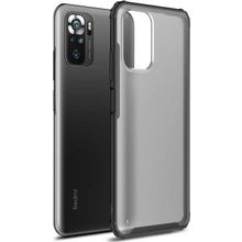 Microsonic Xiaomi Redmi Note 10S Frosted Frame Siyah Kılıf