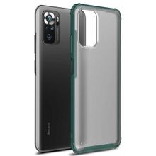 Microsonic Xiaomi Redmi Note 10S Frosted Frame Yeşil Kılıf