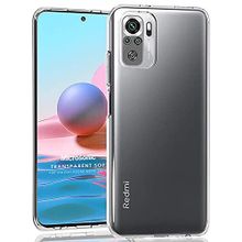 Microsonic Xiaomi Redmi Note 10S Uyumlu Transparent Soft Beyaz Kılıf