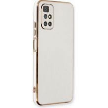 Microsonic Xiaomi Redmi Note 11 4G Olive Plated Beyaz Kılıf