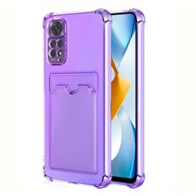 Microsonic Xiaomi Redmi Note 11 Card Slot Shock Lila Cep Telefonu Kılıfı