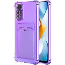 Microsonic Xiaomi Redmi Note 11S Card Slot Shock Lila Cep Telefonu Kılıfı
