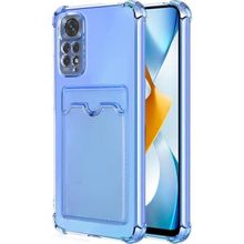 Microsonic Xiaomi Redmi Note 11S Card Slot Shock Mavi Cep Telefonu Kılıfı