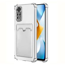 Microsonic Xiaomi Redmi Note 11S Card Slot Shock Şeffaf Cep Telefonu Kılıfı