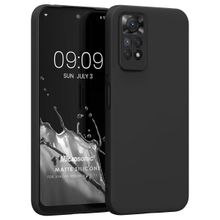 Microsonic Xiaomi Redmi Note 11S Matte Silicone Siyah Kılıf