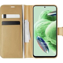 Microsonic Xiaomi Redmi Note 12 Delux Leather Wallet Gold Cep Telefonu Kılıfı