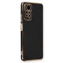 Microsonic Xiaomi Redmi Note 12 Pro 4G Olive Plated Siyah Cep Telefonu Kılıfı