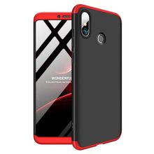 Microsonic Xiaomi Redmi Note 5 Double Dip 360 Protective Siyah Kırmızı Kılıf