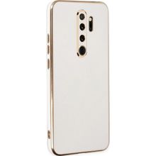 Microsonic Xiaomi Redmi Note 8 Pro Olive Plated Beyaz Kılıf
