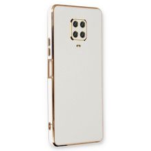 Microsonic Xiaomi Redmi Note 9 Pro Max Olive Plated Beyaz Kılıf