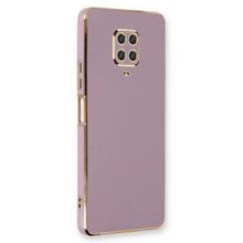 Microsonic Xiaomi Redmi Note 9 Pro Olive Plated Lila Kılıf