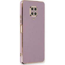 Microsonic Xiaomi Redmi Note 9S Olive Plated Lila Kılıf