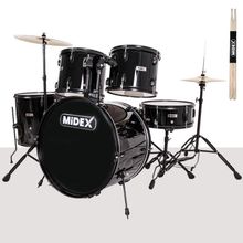 Midex CD900X-BK 22'' Yetişkin 22B-13T-12T-16F-14S 5 Parça Akustik Bateri Davul Seti