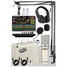 Midex CX1 Platinium Set Efektli Ses Kartı Mikrofon Stand Kayıt Canlı Yayın Seti