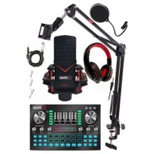 Midex Gmx-1 Diamond Set Condenser Mikrofon Ses Kartı Kulaklık Canlı Yayın Paketi