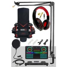 Midex GMX-1 Effective Set Condenser Mikrofon Ses Kartı Kulaklık Canlı Yayın Paketi