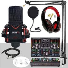 Midex Gmx-1 Titanium Set Efektli Ses Kartı Mikrofon Kulaklık Stand Kayıt Canlı Yayın