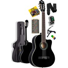 Midex MGX-100BK-BAG Üst Seviye Klasik Gitar 4 4 Sap Ayarlı Gül Klavye