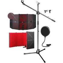 Midex PF-44X Red Mikrofon Standı Filtre ve Ses Yalıtım İzolasyon Paneli