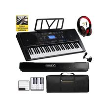 Midex PS-4500K Tuş Hassasiyetli 61 Tuşlu Org Dijital Lcd Ekran Usb Mp3 Kulaklık Çanta Notalık Öğrenme Metodu