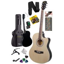 Midex XC-200NT 4 4 Yetişkin Üst Segment Kesik Kasa Profesyonel Akustik Gitar