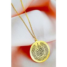 Midyat Nurtaş 201021978 Gümüş 925 Ayar Gümüş Gold Kaplama Nas Süresi Kolye