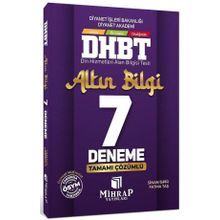 Mihrap Yayınları - DHBT Tüm Adaylar Altın Bilgi 7 Deneme Çözümlü