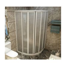 Mika 100x100 CM Oval Teknesiz Plastik Camlı Duşakabin