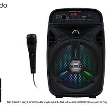 Mikado MD-814KP 15W 3.7W 1200mAh Siyah Kablolu Mikrofon AUX