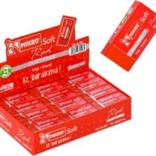 Mikro 2B Kırmızı Soft Silgi