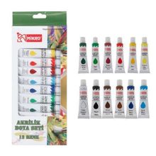 Mikro AB-12 12x12 ml Su Bazlı Akrilik Boya