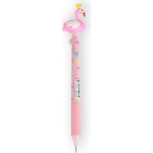 Mikro MP-520 Pembe Beyaz 0.7 mm Flamingo Başlıklı Yandan Basmalı Versatil Kalem