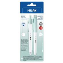 Milan BWM10447IBG P1 Mavi Antibakteriyel Tükenmez + PL1 0.7 mm Versatil Kalem