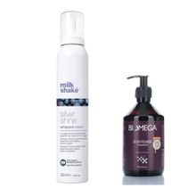 Milk Shake Silver Shine Whipped Cream Köpük 200 ml+500 ml Biomega Silver Pigment Şampuan