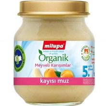 Milupa 5+ Ay 125 gr Organik Kayısı Muz Kavanoz Maması