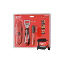 Milwaukee 4932480553 5 mt Metre Maket Bıçağı Markek Şişe Açacağı Promo Set