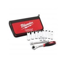Milwaukee T48229001 3/8 inç 12 Parça Ağır Hizmet Tipi Lokma Takımı