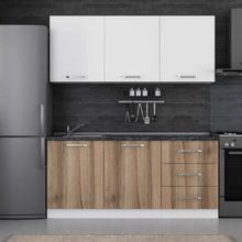 Minar 180-D1 Beyaz Dore 180 cm Mutfak Dolabı