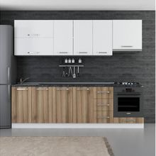 Minar 260-D5 Defne Beyaz Dore 260 cm Mutfak Dolabı