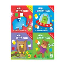 Mini Aktiviteler - İlk Renkler ve Şekiller - 4 Kitap Set