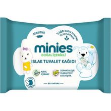 Minies 6x60'lı Islak Tuvalet Kağıdı