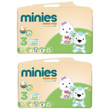 Minies No:3 Midi 100 Adet Bebek Bezi