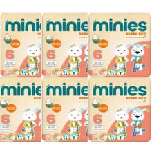 Minies No:6 XLarge 168 Adet Bebek Bezi