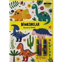 Minik Ressamlar - Dinozorlar Boyama Kitabı -Doğan ve Egmont Yayıncılık
