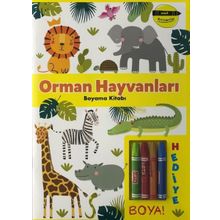 Minik Ressamlar - Orman Hayvanları Boyama Kitabı - Doğan ve Egmont Yayıncılık