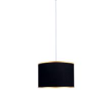 Minimal E-Ticaret Viscose 30x30x21 Siyah Kumaş Avize