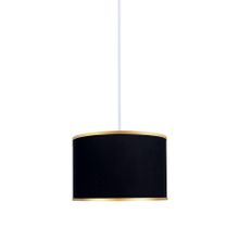 Minimal E-Ticaret Viscose 40x40x21 Siyah Kumaş Avize